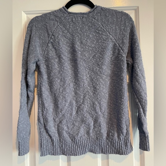 L.L. Bean Women's Midweight Cotton Slub Rollneck Pullover. Extra Small. Indigo - Picture 6 of 8